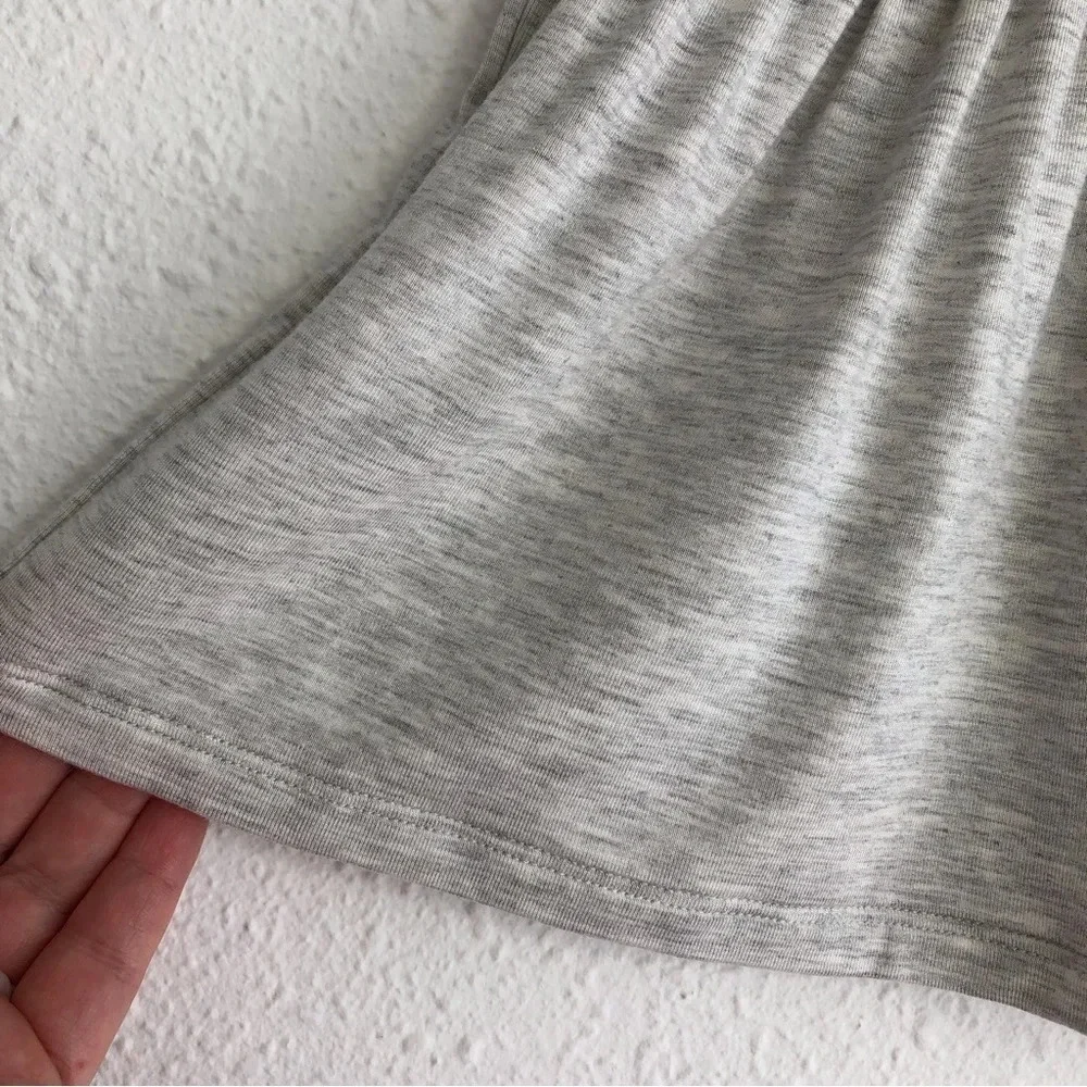 NWT Imoga shirt Cora‎ sleeveless gray with orange bows size 5 years